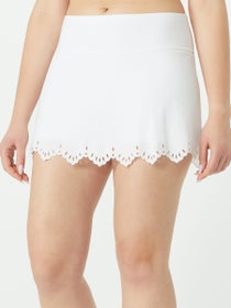 Fila Women's White Line Lasercut Skirt