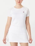 Fila Women's White Line Short Sleeve Top