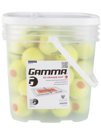 Gamma 60 Orange Dot Balls (48 Ball Bucket)
