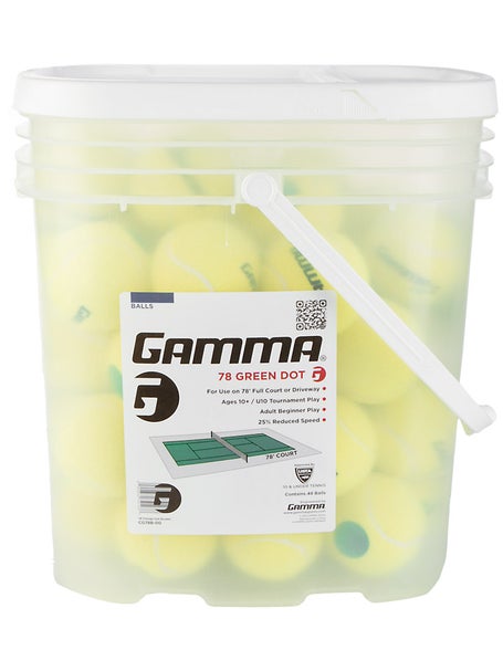 Gamma 78 Green Dot Balls (48 Ball Bucket)