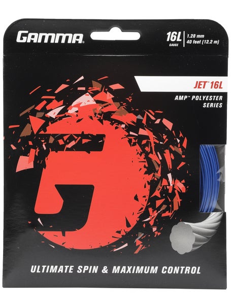 Gamma IO 2 Tennis String – 200m Reel, Blue, 2 Gauges, Taiwan Made