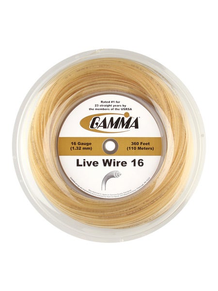 Gamma Live Wire 16/1.32 String Reel - 360 Natural