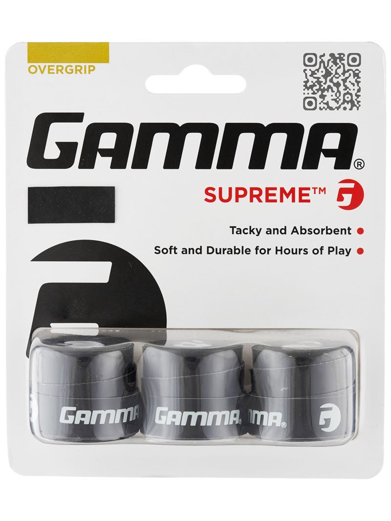 12 pack gamma supreme extra tacky white tennis racquet racket grips overgrips 
