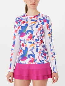 Grand Slam Women's Summer Diffused Floral Long Sleeve