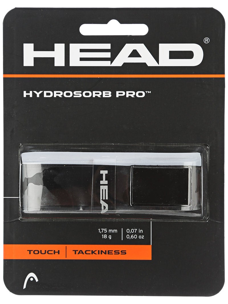 Head Black Hydrosorb Pro Touch Replacement Grip Racquet Tennis Squash Tape 