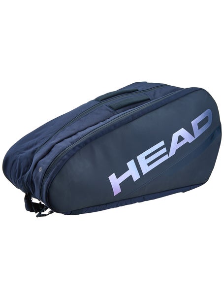 HEAD Tour Racquet Bag M – Tennis Bag For 6 Rackets, Adjustable Strap, Black/Orange | Unisex Adult Tennis Gear