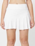 IBKUL Women's Flounce Tennis Skirt - White