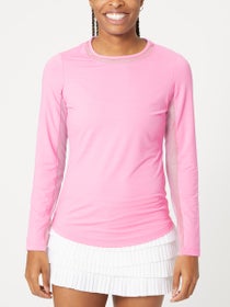 IBKUL Women's Solid Long Sleeve Top - Pink