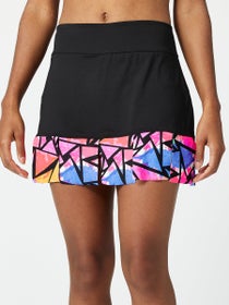 Jerdog Women's Neon Vibes A-Line Cut Out Skirt