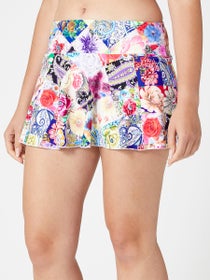 Jerdog Women's Paisley Garden Flare Skirt