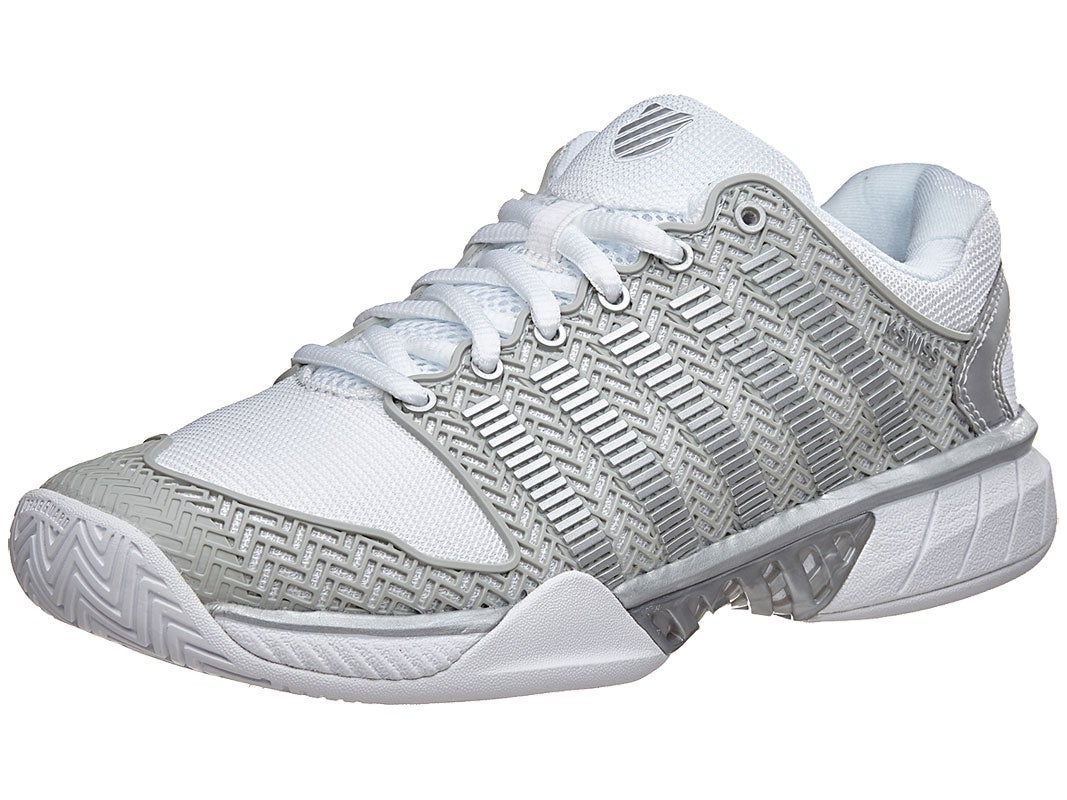 Charcoal Grey/Wgite, 7.5 K-Swiss Womens Hypercourt Express Tennis Shoe 
