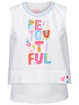 Lucky in Love Girl's Tropical Beautiful Bloom Tank
