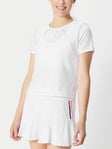 Lucky in Love Women's Core Mixed Up High-Low Top -White