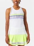 Lucky in Love Wms Between The Lines Tank White XL