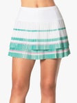 Lucky in Love Women's Long Deco Stripe Pleat Skirt