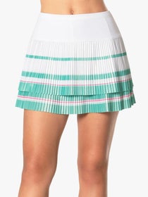 Lucky in Love Women's Long Deco Stripe Pleat Skirt