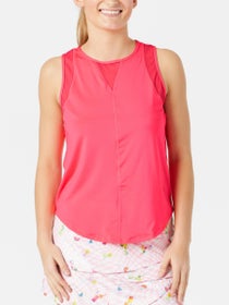 Lucky in Love Women's L-UV Chill Out Tank - Coral Crush