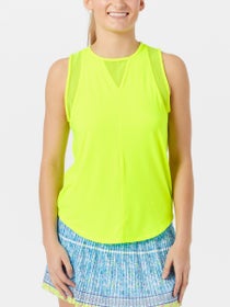 Lucky in Love Women's L-UV Chill Out Tank - Neon Yellow