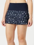 LIL Wmn Long Pickle Cocktail Scallop Skirt Navy XS