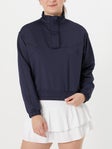 Lucky in Love Women's Mock Pullover - Navy