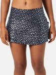LIL Women's Metallic Star Scallop Skirt Print XL