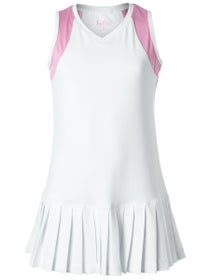 LiMi Girl's Bubble Gum Bounce Colorblock Pleat Dress