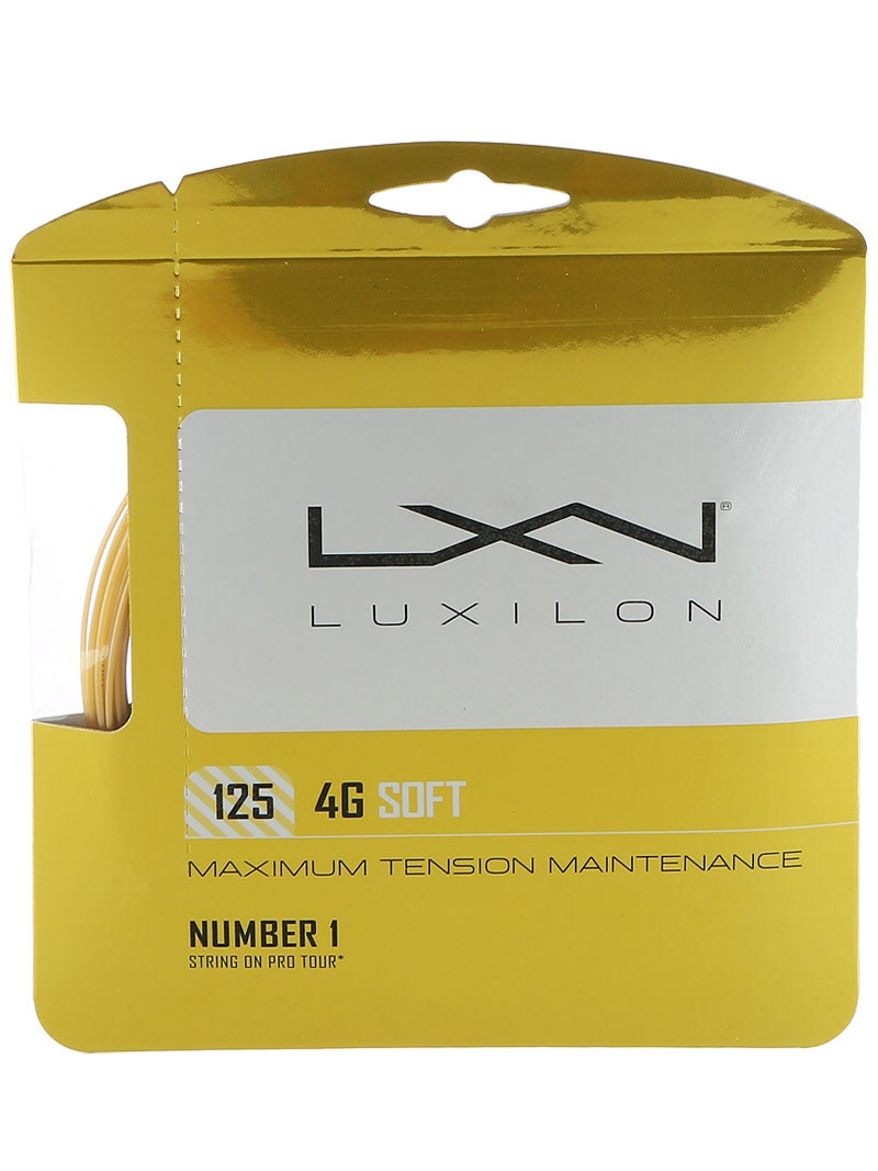Luxilon 4G Soft 16L 1.25mm Tennis Strings Set