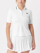 Lacoste Wms Fall Classic Perf Polo White 42 (10)