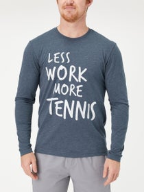 Less Work More Tennis Men's Long Sleeve