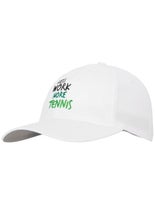 Less Work More Tennis Performance Hat - White