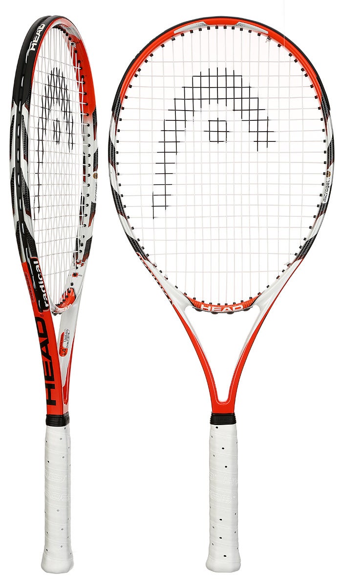 STRUNG with COVER  Tennis Racquet NEW Head MicroGel Radical MP 4-5/8 Midplus 
