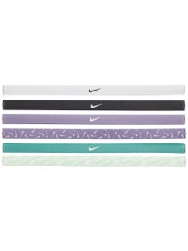 Nike 6 pack Hairbands - Green/Daybreak/Black