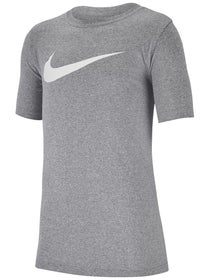 Nike Boy's Legend Swoosh Top - Grey