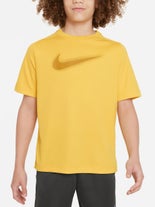 Nike Boy's Fall Swoosh Graphic Crew Yellow S