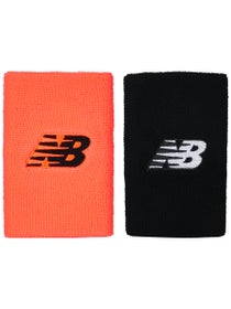 New Balance Spring Doublewide Wristbands - Bk/Dragonfly