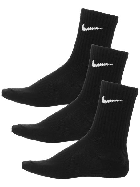 juicio Calígrafo Hostal Nike Everyday Lightweight Crew Sock 3-Pack Black/White | Tennis Warehouse