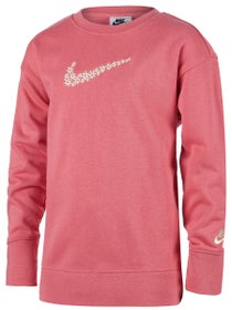 Nike Girl's Spring Floral Logo Sweatshirt