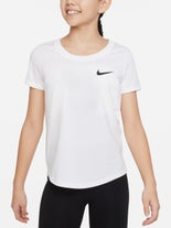 Nike Girl's Spring Scoop Essential Top White XS