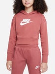 Nike Girl's Winter Club Crop Hoodie
