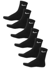 Nike Junior Everyday Cushion Crew Sock 6-Pack Black