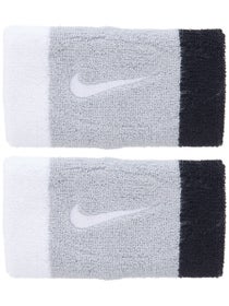 Nike Spring Swoosh Doublewide Wristband Lt Smoke Grey