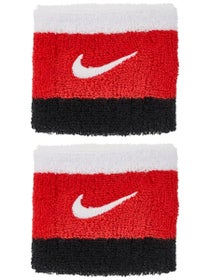 Nike Fall Swoosh Singlewide Wristband White/Red/Black