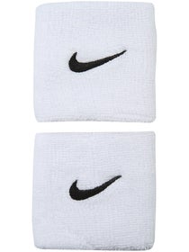 Nike Swoosh Singlewide Wristband White/Black