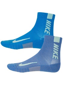 Nike Training Multiplier Quarter Sock 2-Pack Blue