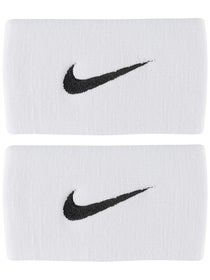 Nike Tennis Premier Doublewide Wristbands White/Black