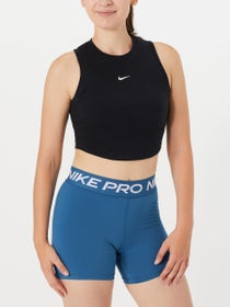 Nike Women's Core Ribbed Crop Tank - Black