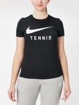 Nike Women's Core Tennis T-Shirt Black L