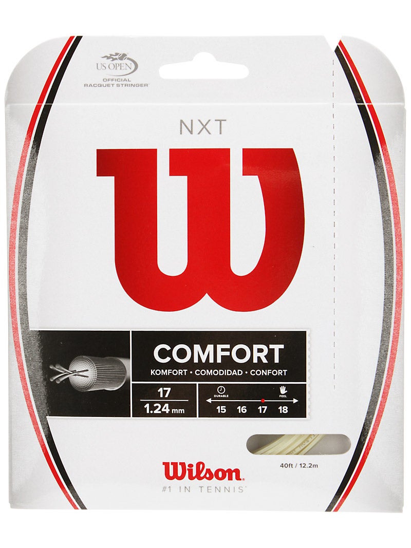 Tennis String Set Natural NEW WILSON NXT Comfort 17G 1.24mm 2 sets 