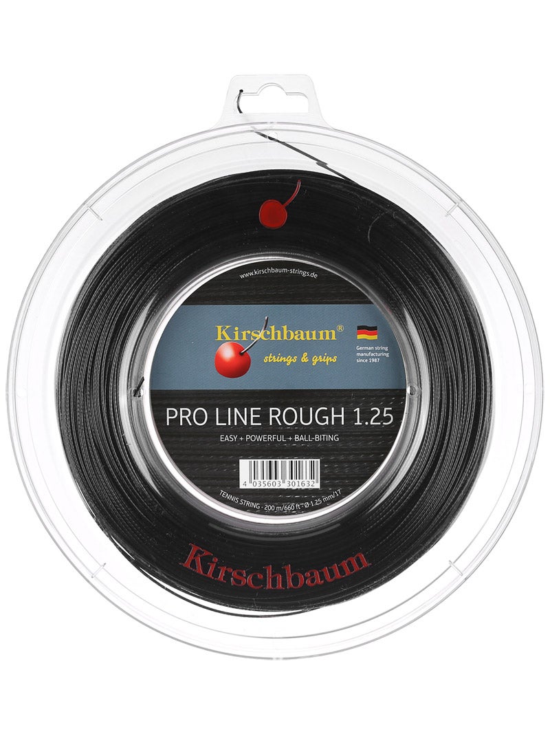 Kirschbaum Pro Line II Black 1.25mm/17 200m/660ft Tennis String Reel 