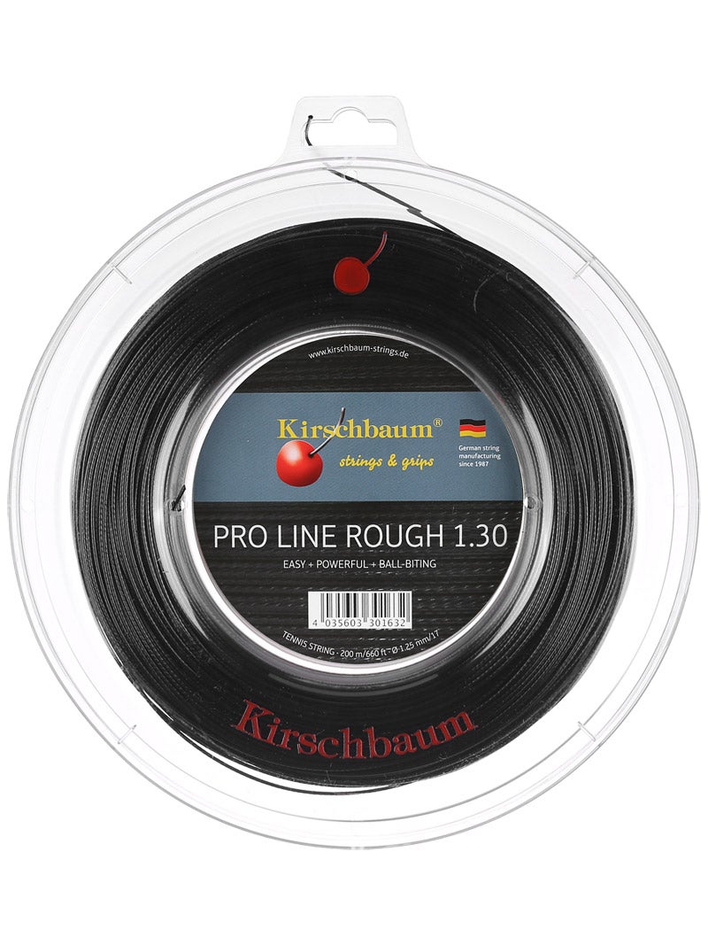 Kirschbaum Pro Line Rough 1.30 Tennis String Reel  660 ft Black 16 Gauge $94 